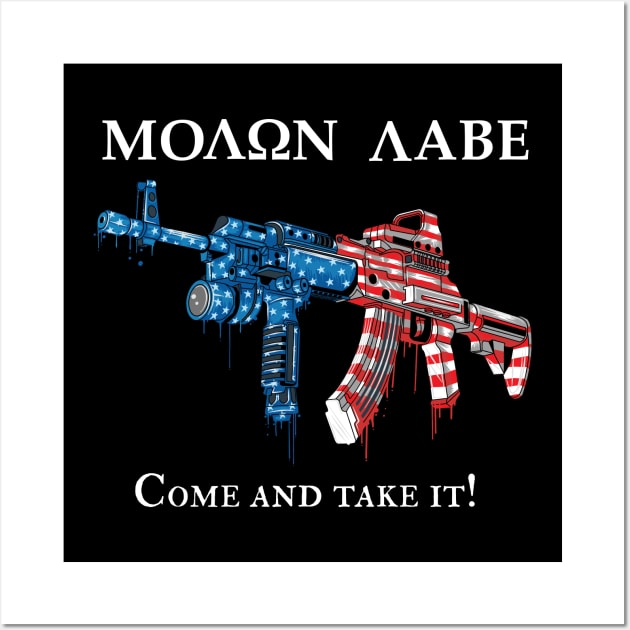 Molon Labe Come and Take it Wall Art by creativegraphics247